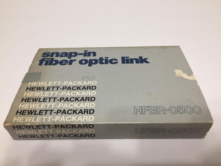 Hewlett Packard HFBR-0500 Snap-In Fiber Optic Link. Free Shipping!