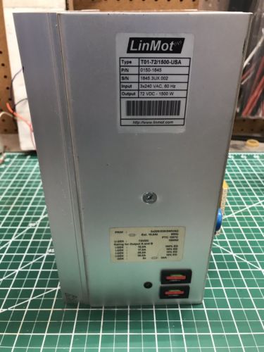 LINMOT 72V DC 1500W power supply 3 phase 0150-1845
