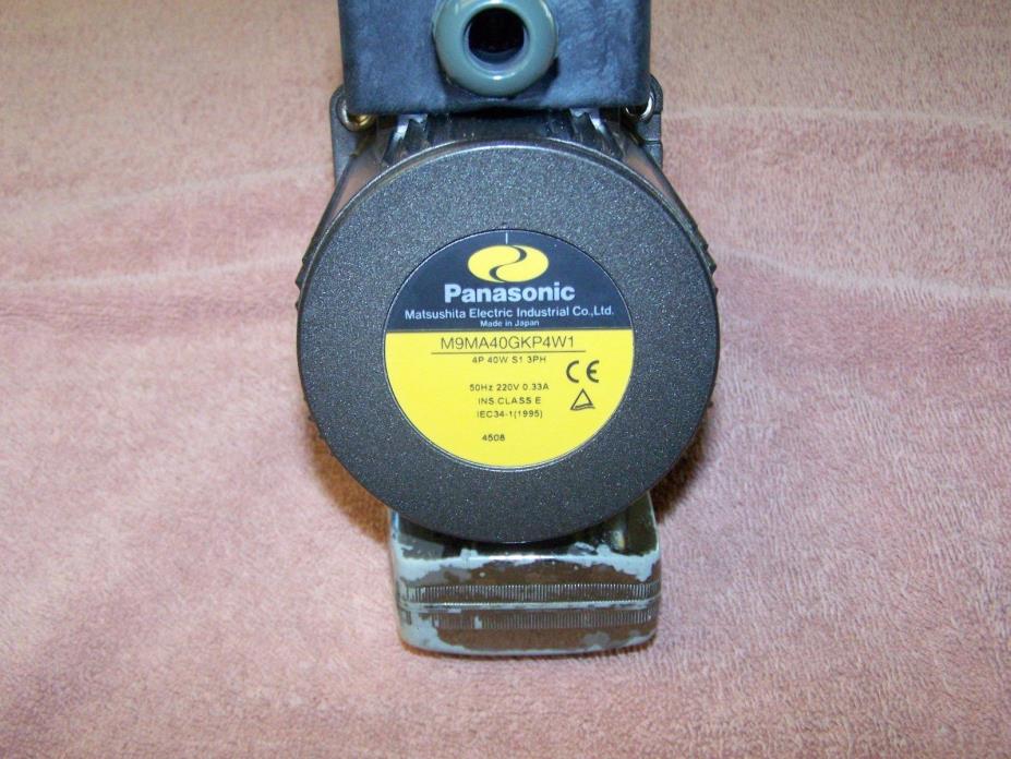 Panasonic M9MA40GKP4W1 Gear Motor 3 phase UMP