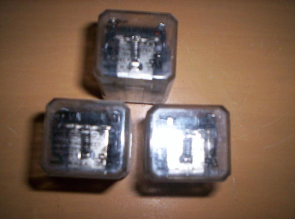 Lot of 3 Used: Potter & Brumfield KUP11A15 RELAY
