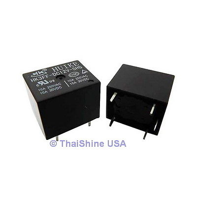 3 x Mini Relay SPDT 5 Pins 12VDC 10A 120V Contact - USA Seller - Free Shipping