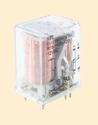 Miniature Industrial 5 Amp, 12 VDC Relay - NTE R16-17D5-12