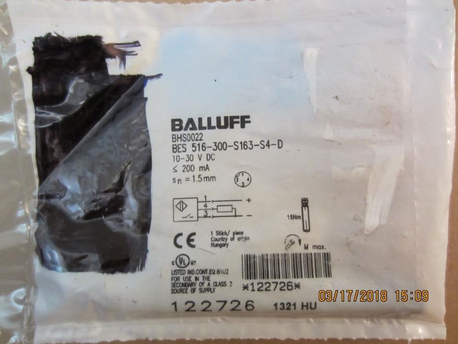 BALLUFF BES 516-300-S163-S4-D INDUCTIVE SENSOR