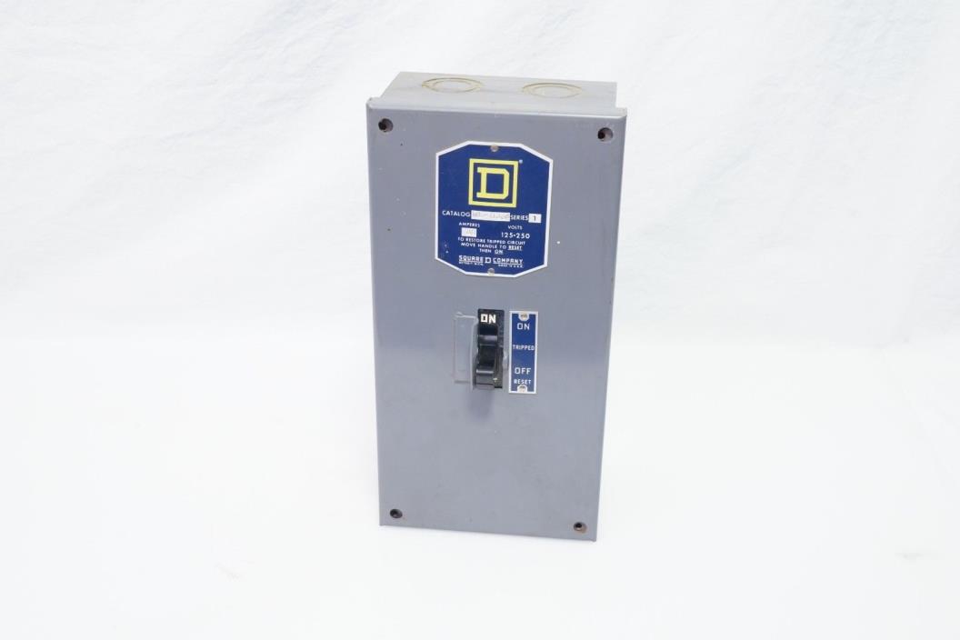 Square D ML-030S 30 Amp Circuit Breaker Enclosure Switch 125-250 Volts