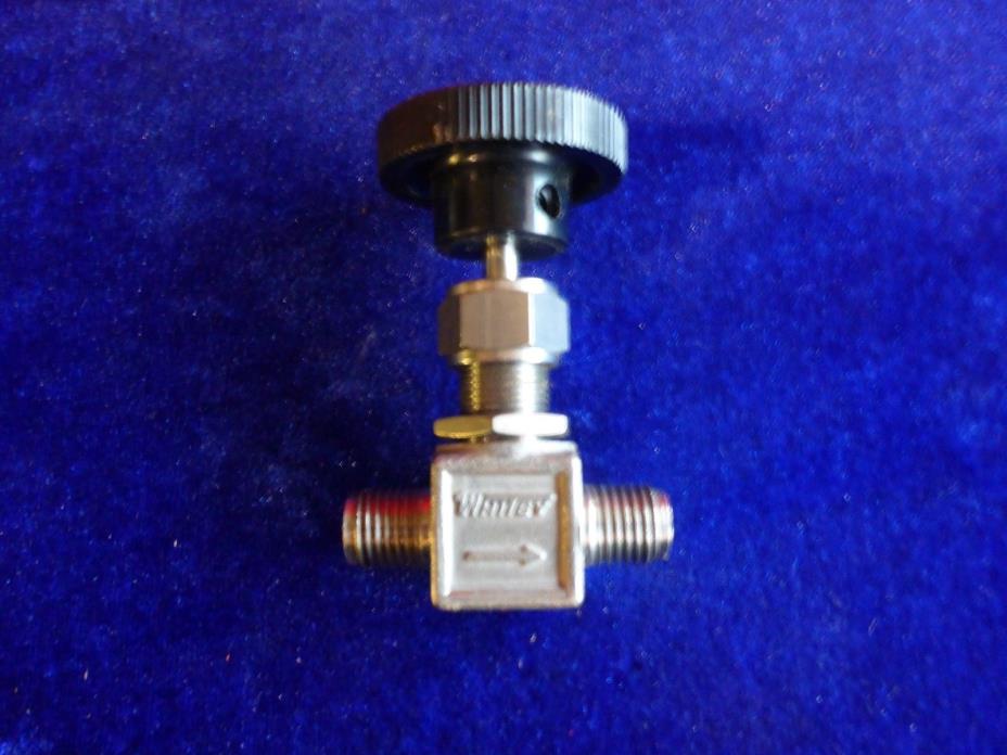 New WHITEY 1RS4 315 Stainless Steel 1/4 TUBE NEEDLE VALVE Threaded Pipe
