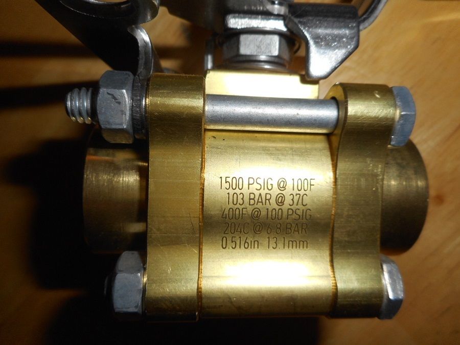 Swagelok b-63tf6-jl ball valve