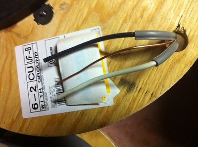 6/2 W/GRND UF-B OUTDOOR DIRECT BURIAL ELECTRICAL WIRE 125' FT (ALL LENGHTS)