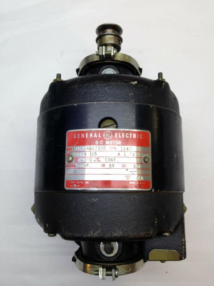 General Electric (G.E.) DC MOTOR - 1140 RPM / 1.75AMP