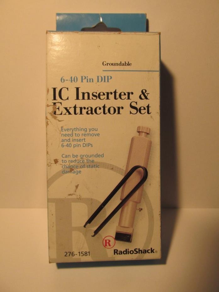 RadioShack -6-40 Pin DIP IC Inserter & Extraction Set - Item No. 276-1581 - New