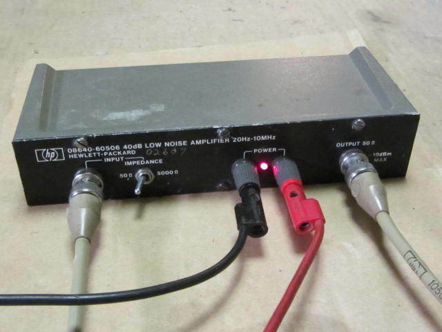 HP 08640-60506 Low Noise Amplifier (20Khz-10Mhz)