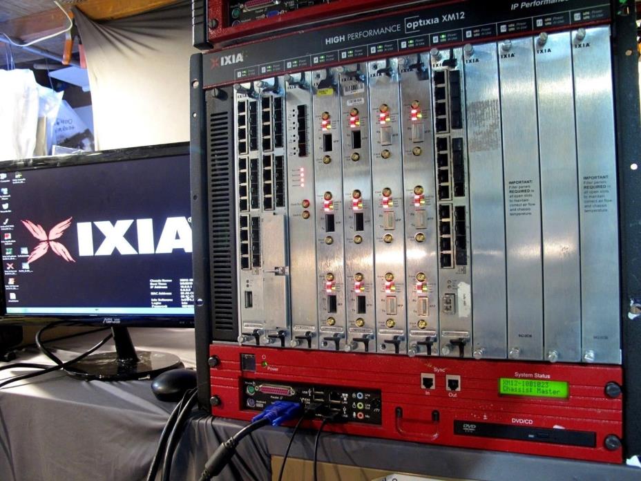 Ixia Optixia XM-12 with IxOS 6.90 & 6.50 +IxLoad + IxNetwork + IxLoad  +Analyzer