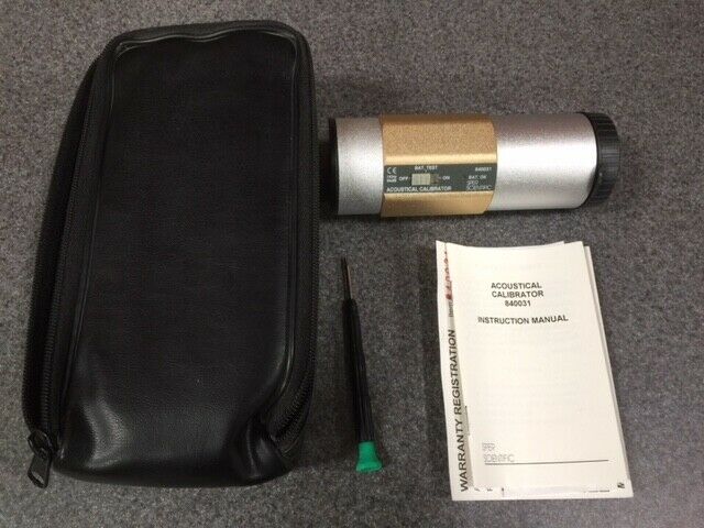 Sper Scientific 840031, Acoustical Calibrator Kit w/carrying case, tool & instru