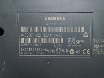 Siemens Digital Output Module SIMATIC S7 6ES7 422 1BL00 0AA0 SM 422