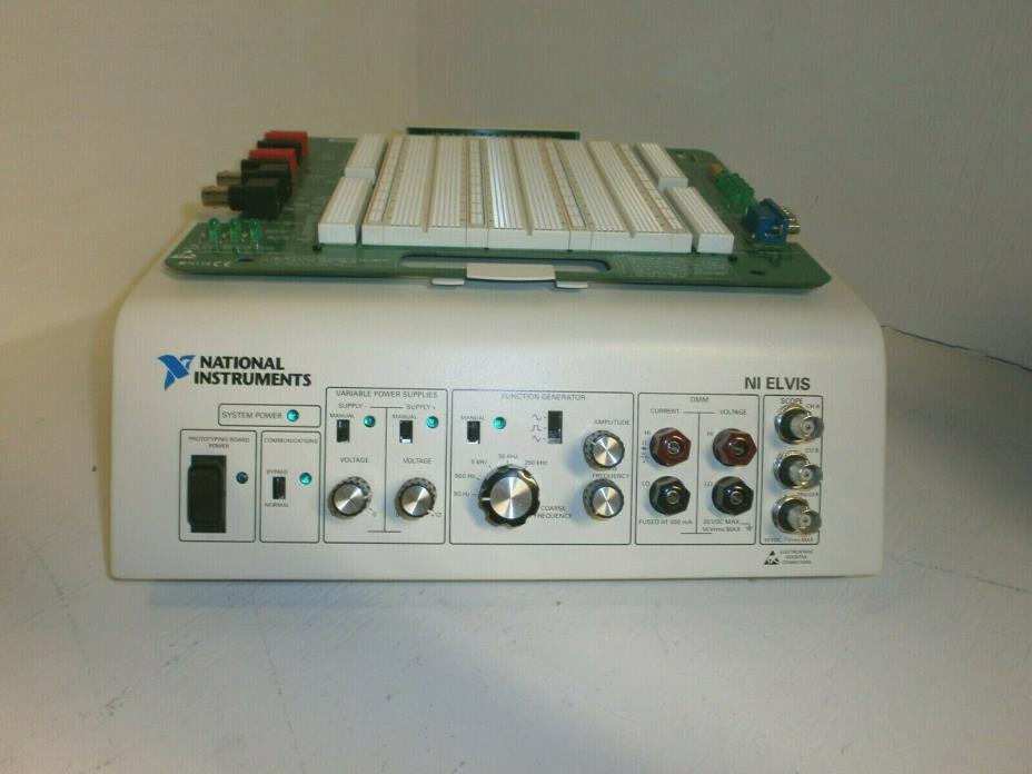 National Instruments NI ELVIS Circuit Prototyping Platform w/ Prototyping Board