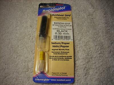 KOH-I-NOOR Rapidoplot Disposable Plotter Pen Black H style 64NDH-01F