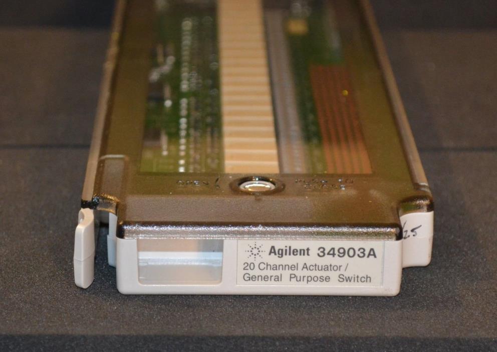 Agilent Keysight 34903A Actuator /Switch Module, 20-Channel, 2 Available GOOD
