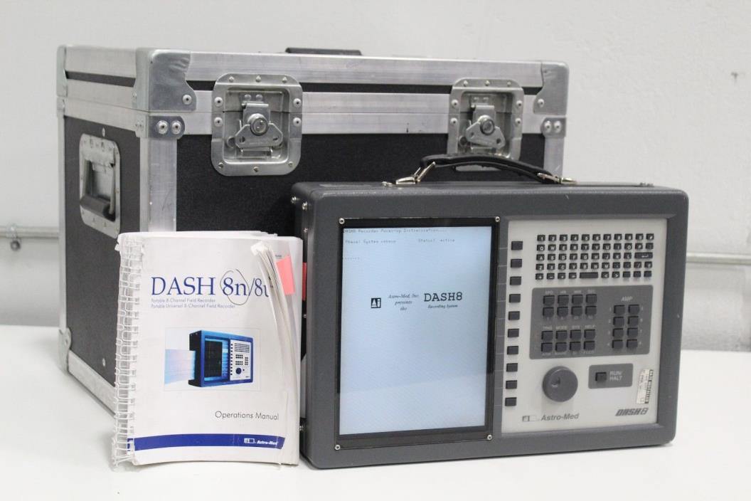 Astro-Med DASH8n Dash8 Dash 8-Channel Field Data Acquisition Plotter Recorder 8n