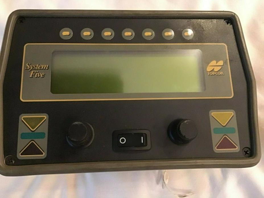 Topcon System Five 9164 control panel w/ 2 sonic trackers