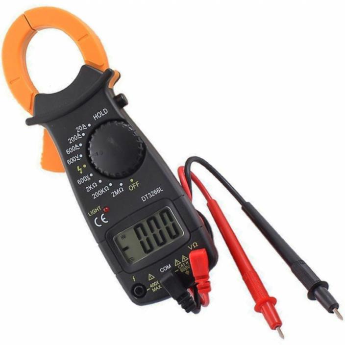 Digital Clamp On Meter & Multi-Meter Voltage Electrical Tester Portable Handheld