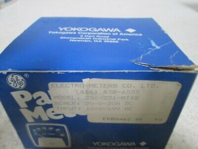 YOKOGAWA 250-321-MTXS METER 20-0-20 DC * NEW IN BOX *