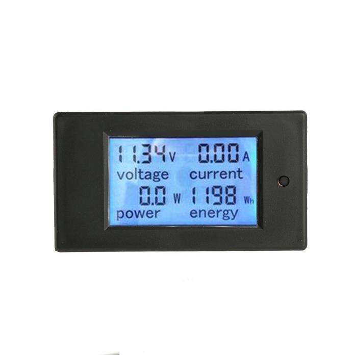 DC6.5-100V 0~20A LCD Voltage Current Power Energy Meter Multi Ammeter Voltmeter