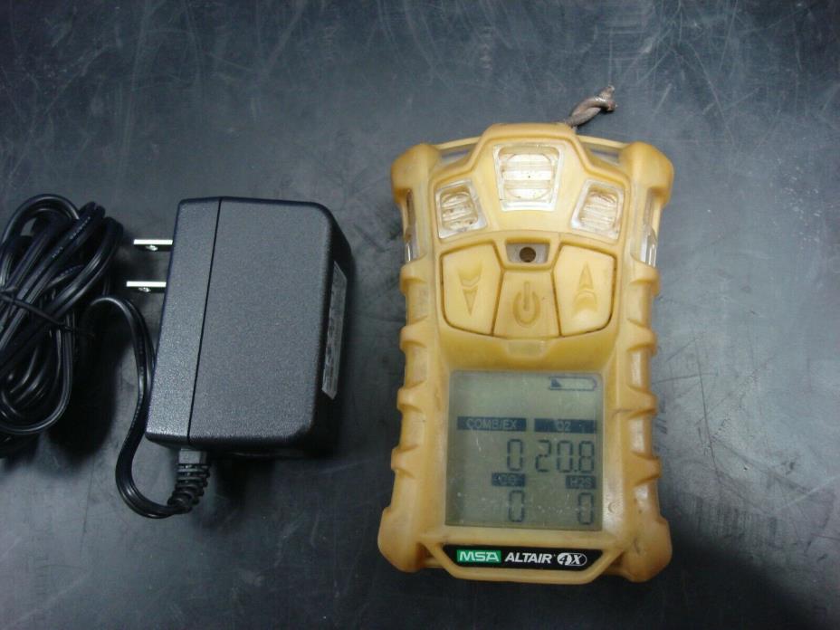 MSA ALTAIR 4X MULTI GAS DETECTOR COMB/EX, O2, CO, H2S NOT CALIBRATED CHARGER