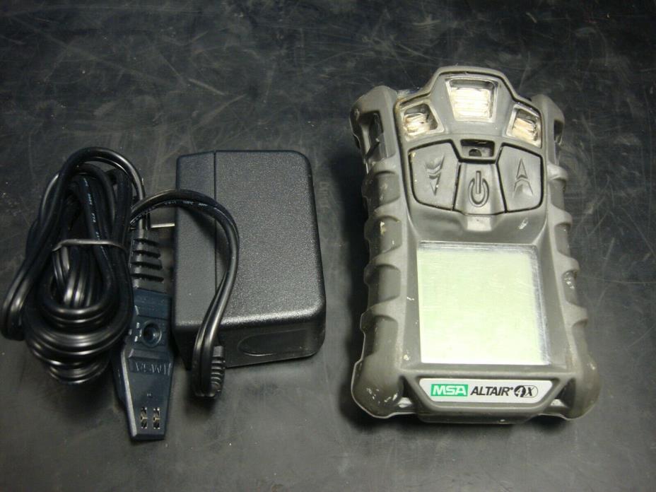 MSA ALTAIR 4X MULTI GAS DETECTOR COMB/EX, O2, CO MONITOR NOT CALIBRATED CHARGER