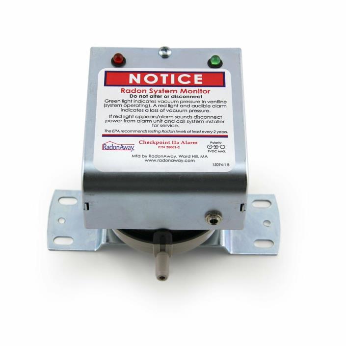 Checkpoint Audible Radon Mitigation System Alarm