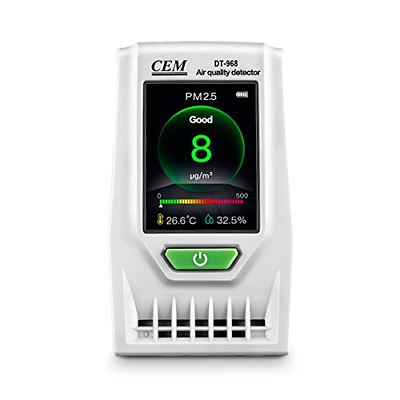 CEM DT-968 Indoor PM2.5 Air Quality Detector Real Time Monitoring PM2.5/PM10 Air
