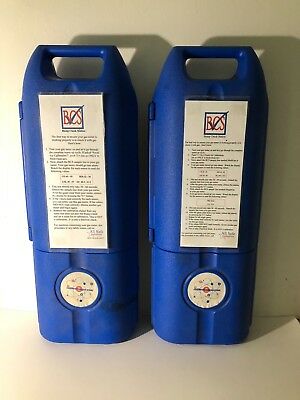 Lot of Two Bump Check Stations w/ 3 All Safe Industries Compressed Gas Canisters