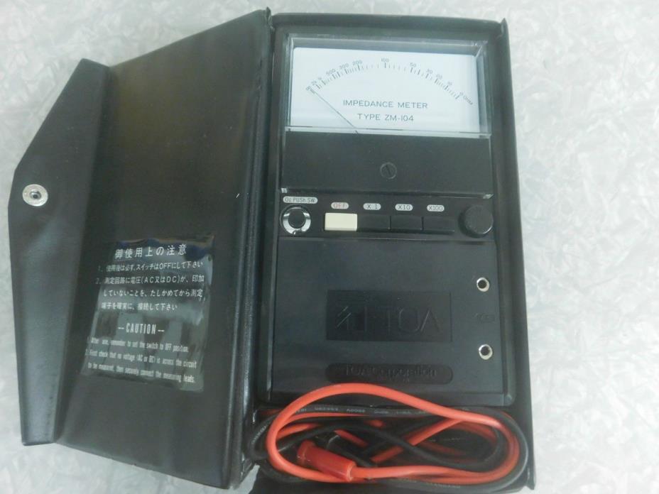 Toa Electronics ZM-104 - Portable Impedance Meter