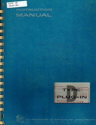 TEKTRONIX Manual TYPE D PLUG-IN