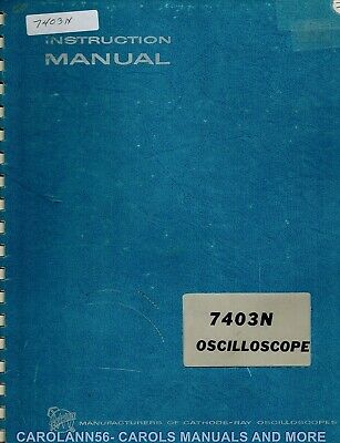 TEKTRONIX Manual 7403N OSCILLOSCOPE