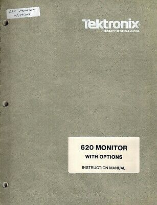 TEKTRONIX Manual 620 MONITOR with options