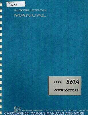 TEKTRONIX Manual TYPE 561A OSCILLOSCOPE