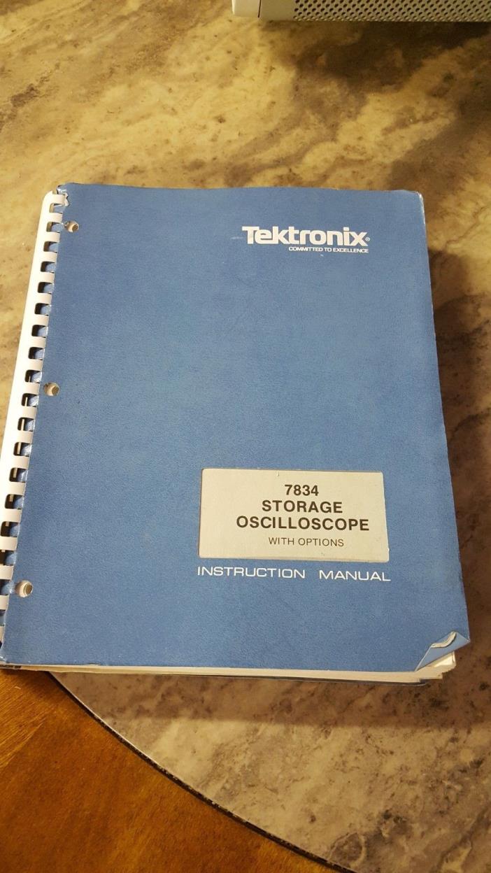 Tektronix Tek 7834 Storage Oscilloscope Service Manual with Options 070-1988-00