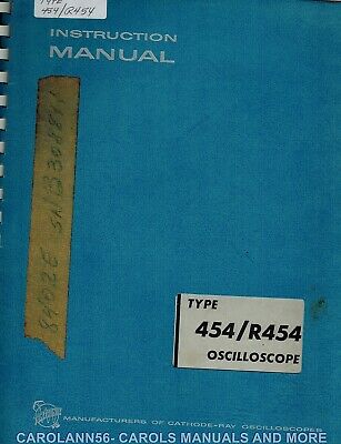 TEKTRONIX Manual TYPE 454 R454 OSCILLOSCOPE