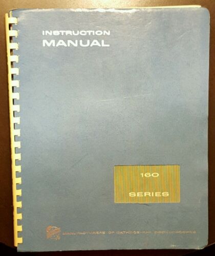 Tektronix 160 series instruction manual operating parts diagram