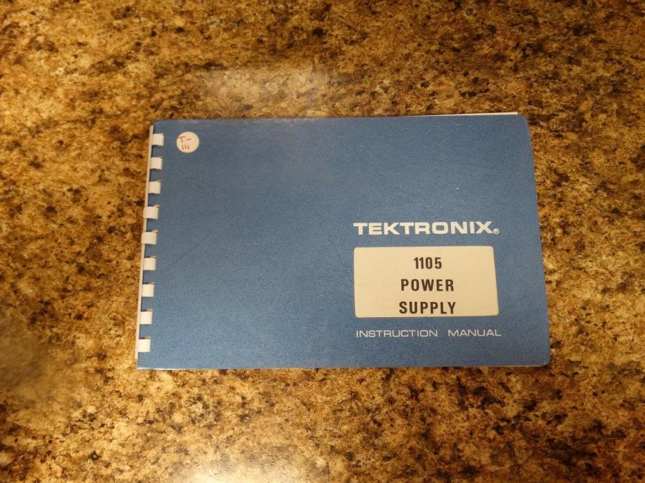 Tektronix 1106 Power Supply Instruction Manual