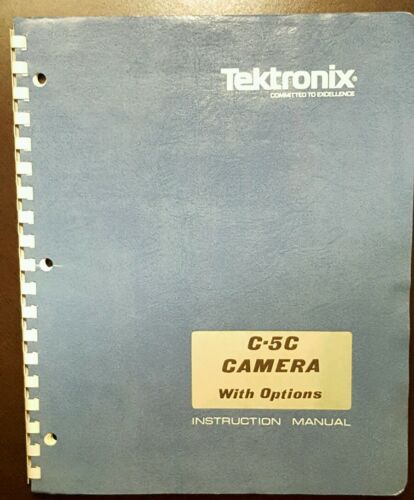 Tektronix C-5C camera with options instruction manual operating vintage diagrams
