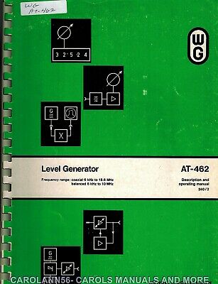 WG Manual AT-462 Level Generator