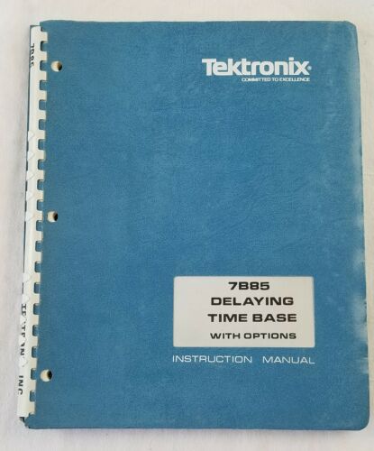 vintage TEKTRONIX instruction manual type 7B85 delaying time base with options