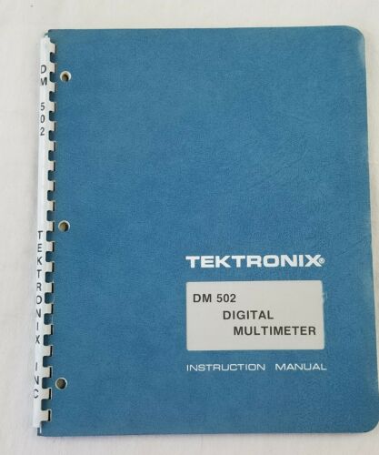 vintage TEKTRONIX instruction manual type DM 502 digital multimeter