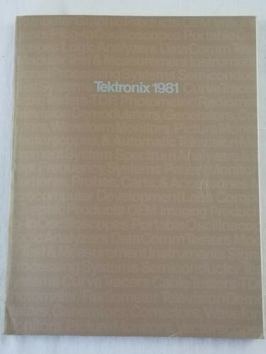 vintage TEKTRONIX instrument catalog 1981 oscilloscopes rare pictures electronic