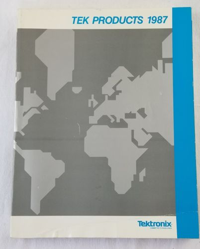 vintage TEKTRONIX instrument catalog 1987 oscilloscopes rare pictures electronic