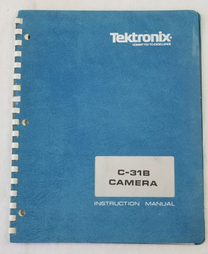vintage TEKTRONIX instruction manual type C-31B camera