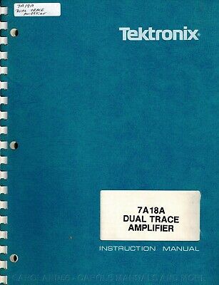 TEKTRONIX Manual 7A18A DUAL TRACE AMPLIFIER