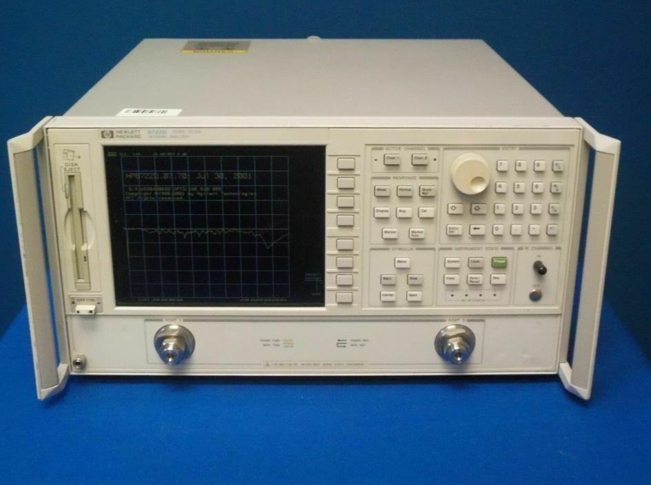 Agilent HP Keysight 8722D opt's 089/1D5/010  10 Mhz to 40GHz Network Analyzer