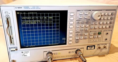 Agilent 8753ES S-parameter Network Analyzer, 30kHz - 3 GHz, opt none, Tested!