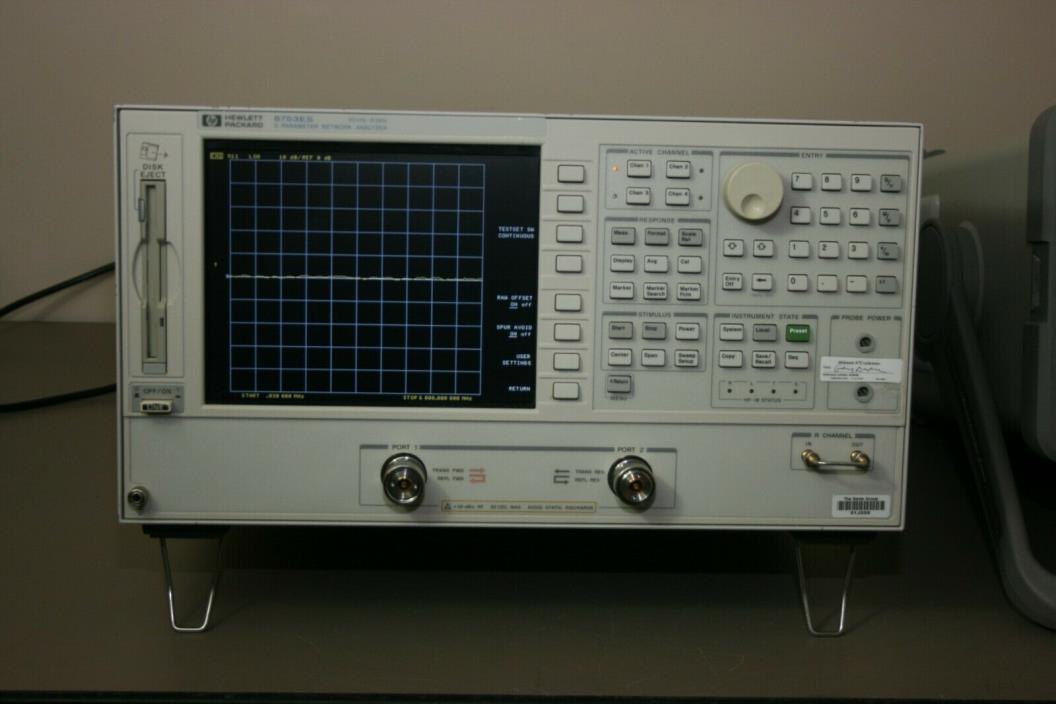 HP Agilent Keysight 8753ES Network Analyzer, 30khz-6Ghz, Calibrated, Warranty